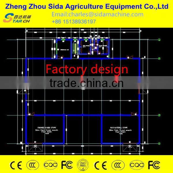 ISO certificate installation turnkey project cassava chips slicing machine