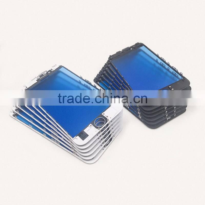 glass with frame assembly for iphone 7 7plus 6s 6splus 6 6plus screen and bezel