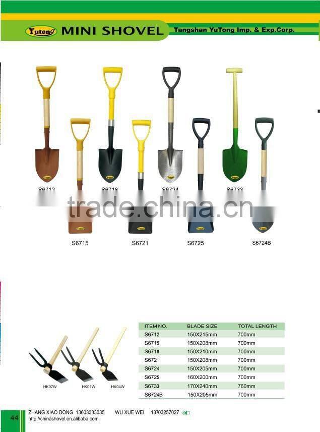 S6718 mini shovel with fiberglass handle