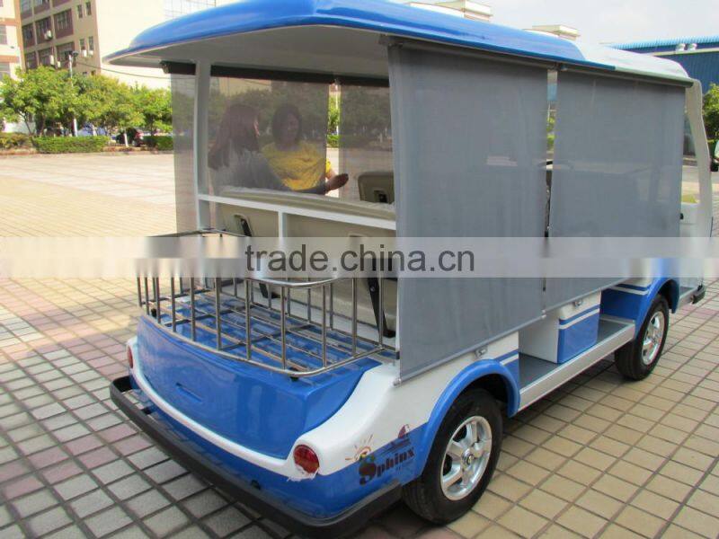 Top quality 5KW hotel resort electric passenger bus mini golf cart bus