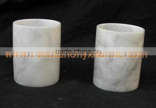 NEW MARBLE FLOWER VASES CARRARA ZIARAT WHITE