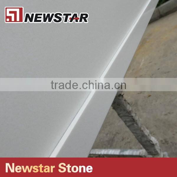 Newstar Pure white quartz vanity tops for hotel