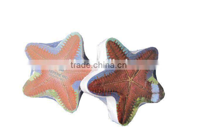 Custom cotton terry compressed towel in star shape