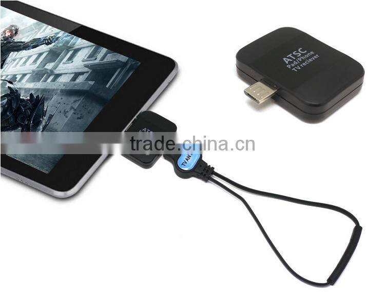 Auto Mobile Portable Android 2 mhz DVB-T2s DVBT T2 Smart Micro USB Digital TV Tuner Mini Box Receiver For Android Pad Bus