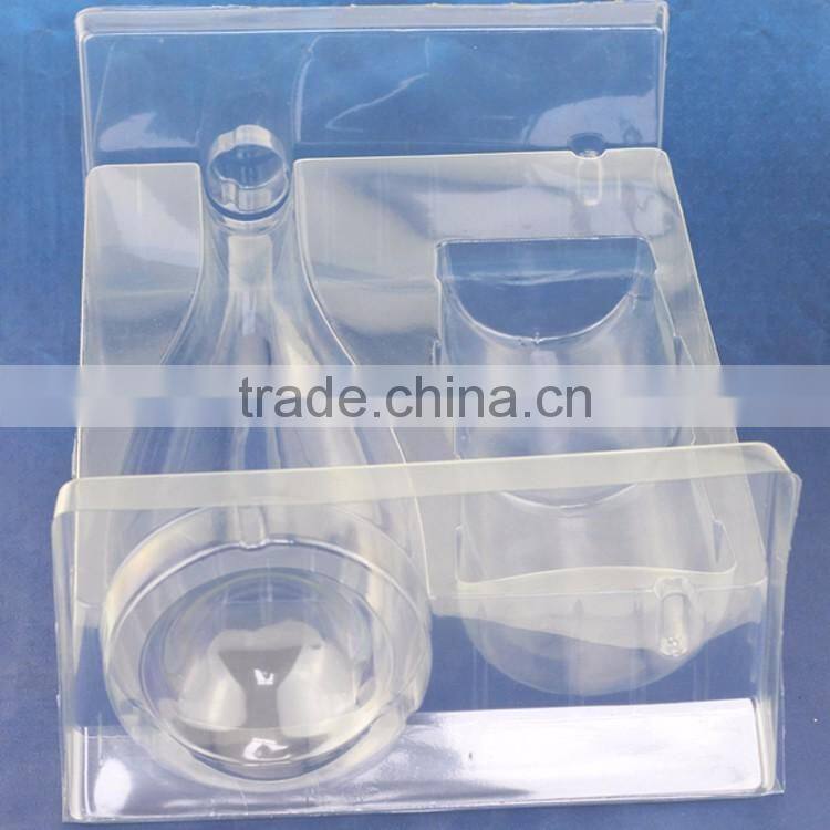 2017 Guangzhou PS Flocking Tray For Wine Packaging