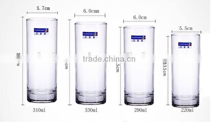 Hot Sale 310ml Transparent long drink glasses/water glass/drinking glass