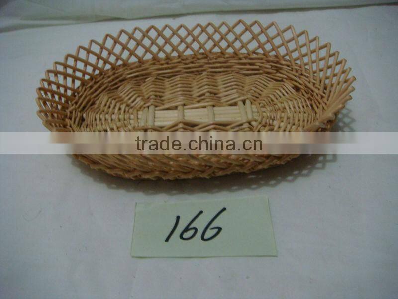 set 3 willow with lining decorative fruit basket decoration