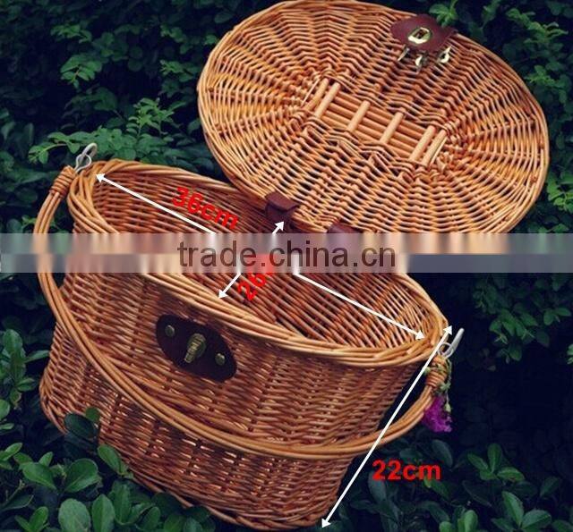 2014 wholesale wicker pet bike willow basket pet bike basket