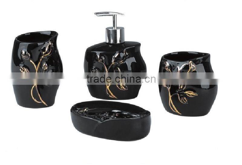 Ceramic elegant Bathroom Accessories Bath Set