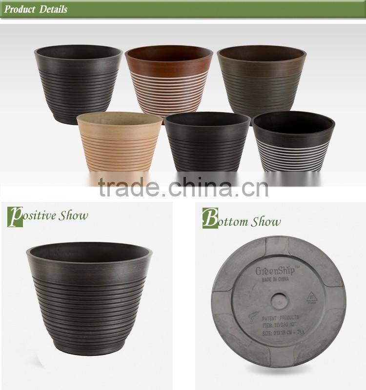 Garden decoration plastic flower pot/cheap plastic planters wholesale