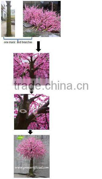 GNW FLA1603-4 artificial flower door fabric wedding arch door