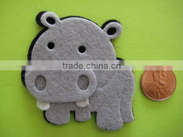 hot sale eco friendly new products promotional gift cute felt scrapbooking pig fleece fabric on alibaba express