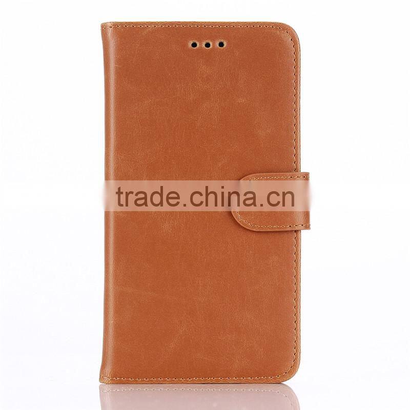 High quality crazy-horse PU card bumper/pocket cell phone case for LG