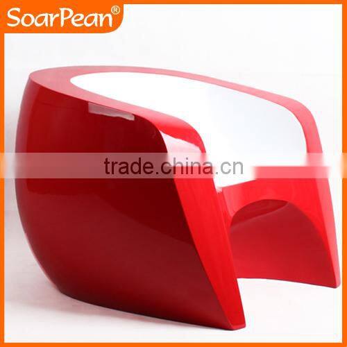 Modern Appearance Special Fiberglass Low Arm Dining Chair
