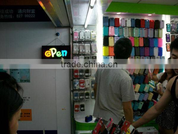 Power bank wireless led resin coffee sign board/ open sign board