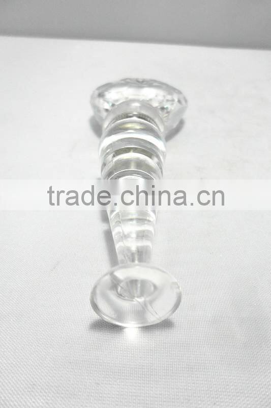 LED high clear acrylic heart shaped wine stopper