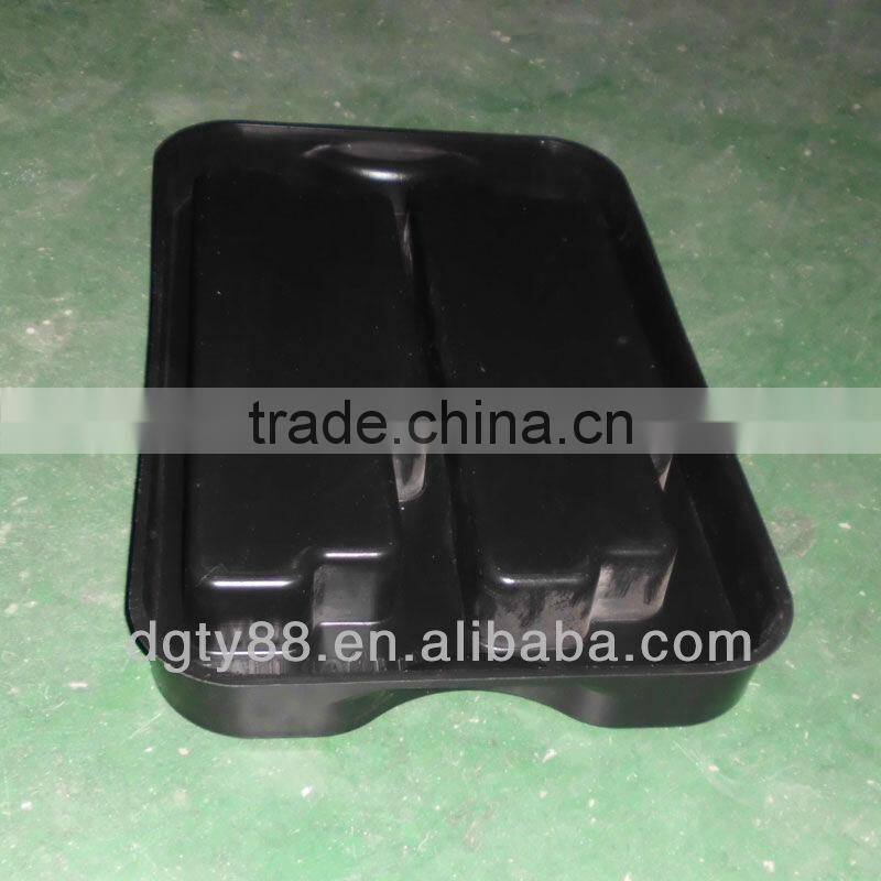 PVC vac-formed thick film rectangle packaging tray of plastic