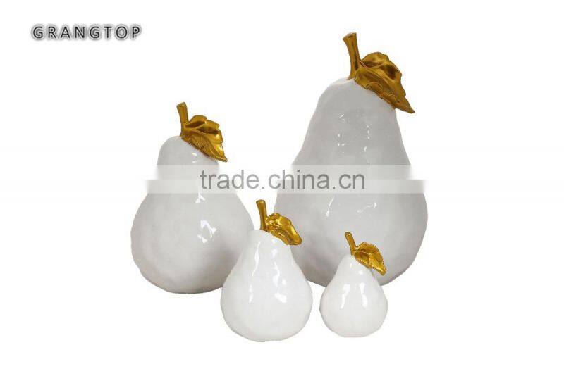 new design modern ceramic pear Ornaments