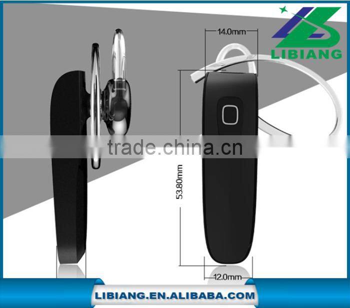 High quality white & black wireless hidden invisible bluetooth 4.0 earphone