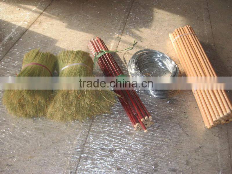 top quality green yard millet grass broom