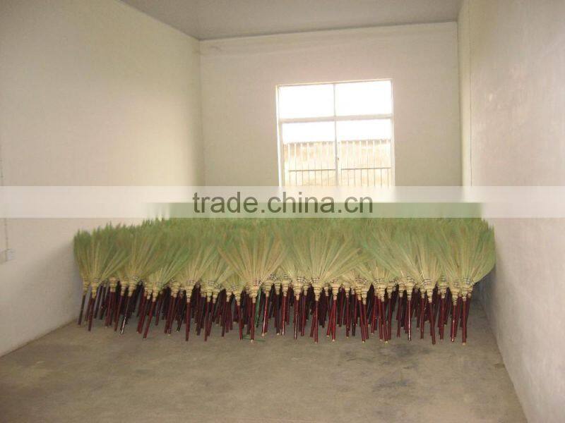 top quality green yard millet grass broom