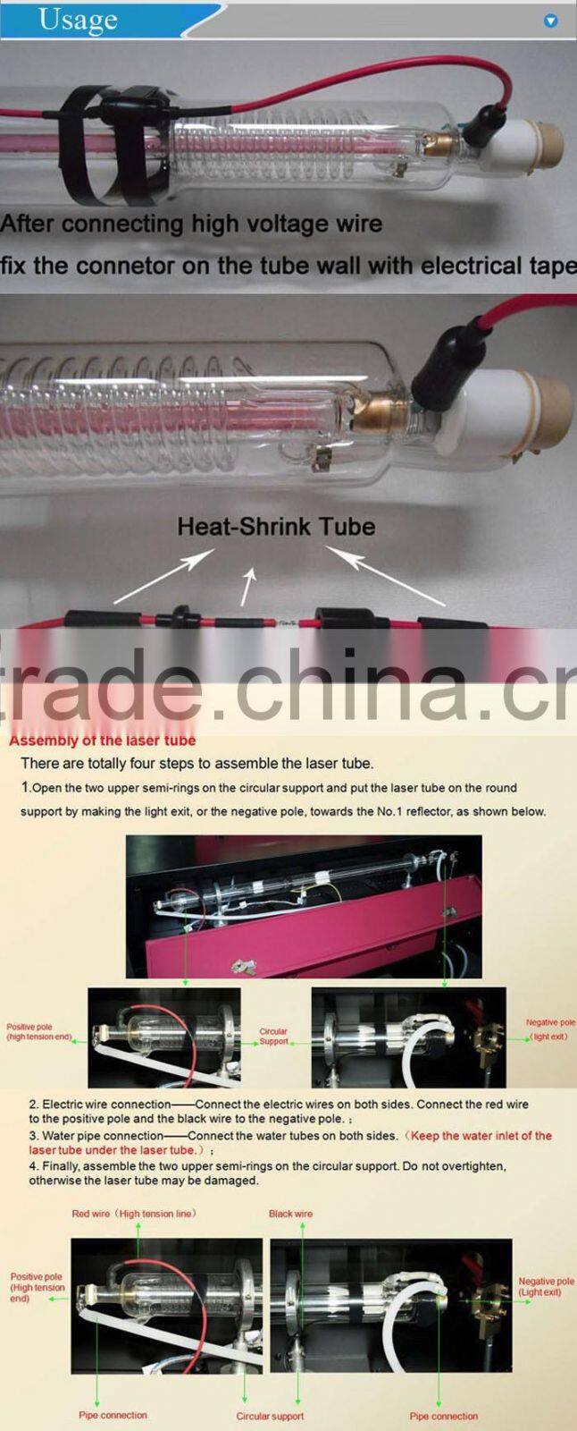 Weegaint/Weeson/ chengdu co2 laser tube 40w 850 mm length tube