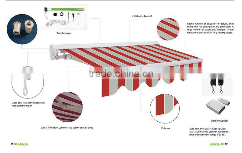 Classical tenda da balcone, electric retractable awnings