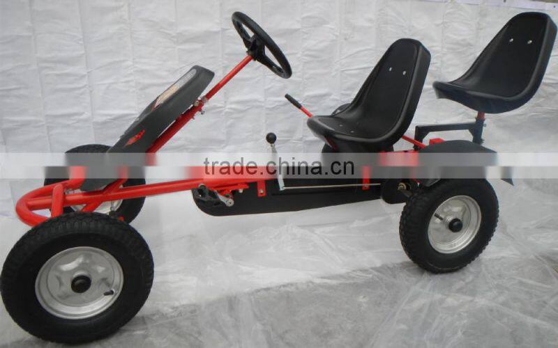 2 seat cheap free wheel pedal go karts for sale , metal pedal cars