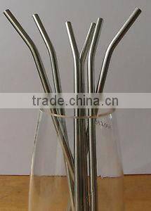 Bent Drinking Straw 4pcs/Set Metal Straw