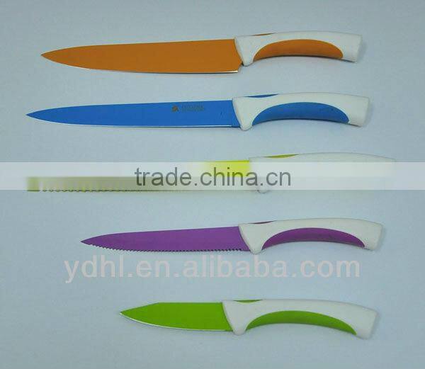 ceramic coating color knife set novelty