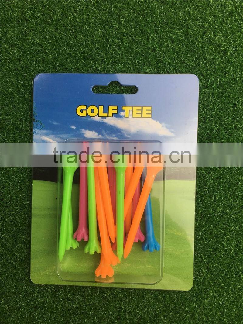 Custom Logo Colorful Plastic Golf Tee with Packaging
