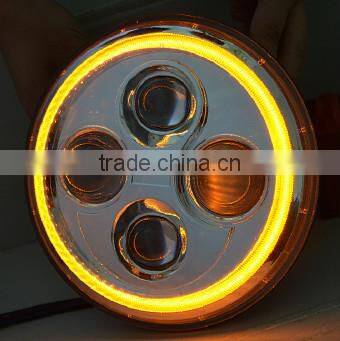 SAT DOT ECE Approved 7inch led round head lamp for jeep wrangler