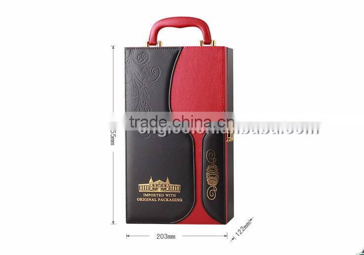 Customized New Designed Wine Box By Leather