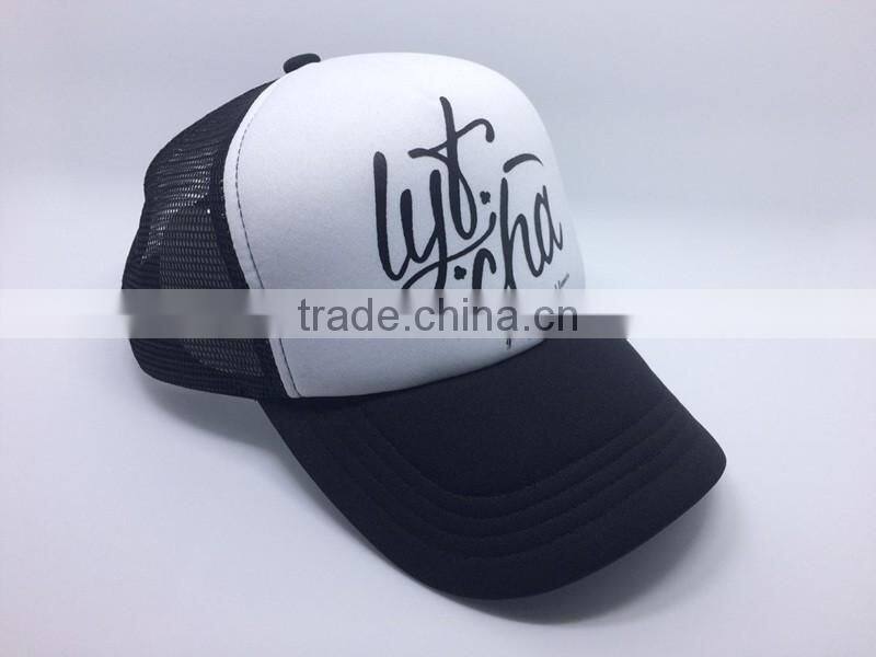 custom polyester trucket hat and baseball cap with printing