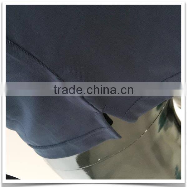 wholesales men's white navy and grey check casual long sleeve polo shirt