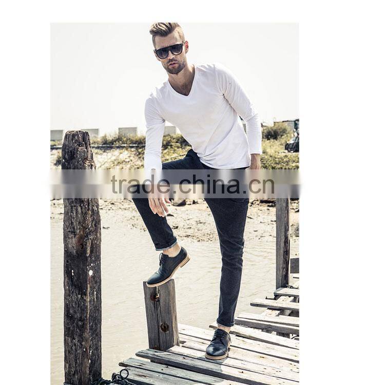 Latest Design High Quality Autumn Plain T-Shirt for Man