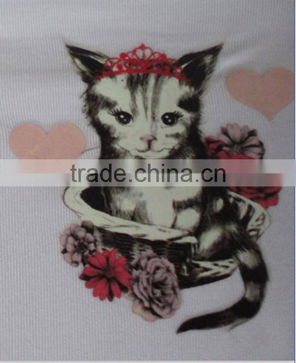 3D heat transfer printing label for T-shirt with animals pictures