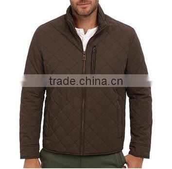 Men's long sleeve quilted nylon jacket