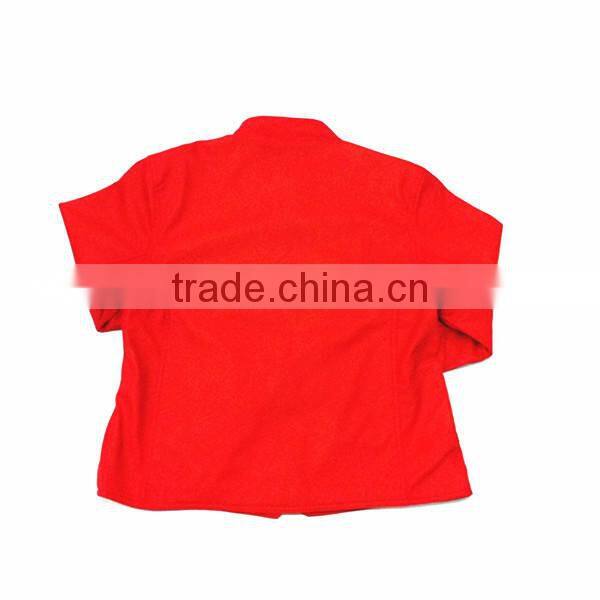 2015 Hot Red Women Fashion Nubuck Leather Jacket