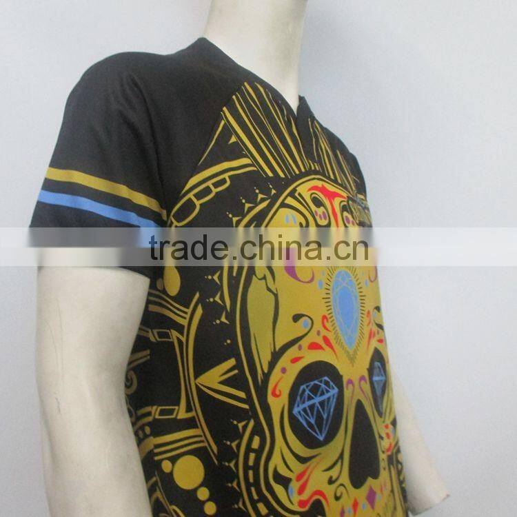 Custom made sublimation rugby jersey, loose/tight style rugby shirts