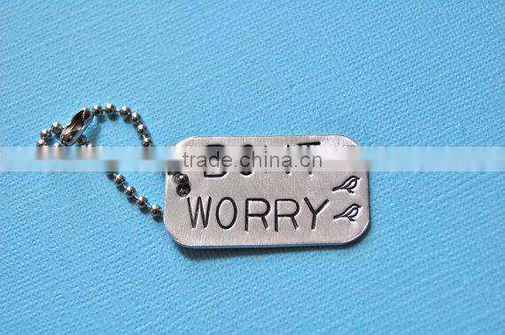 Fashion promotional metal mobile phone key chain for girls