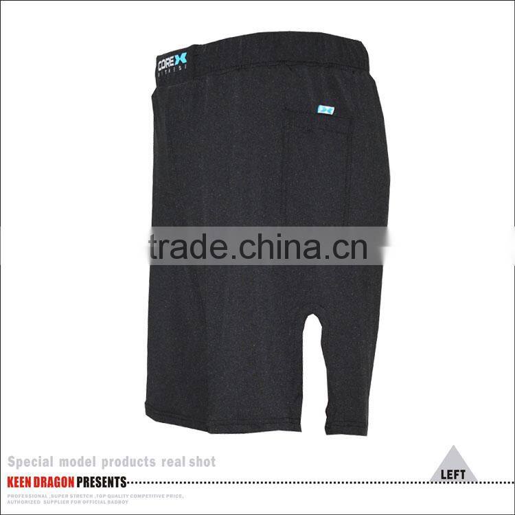 Mens Blank Black Crossfit Super Workouts Fitness Training Shorts