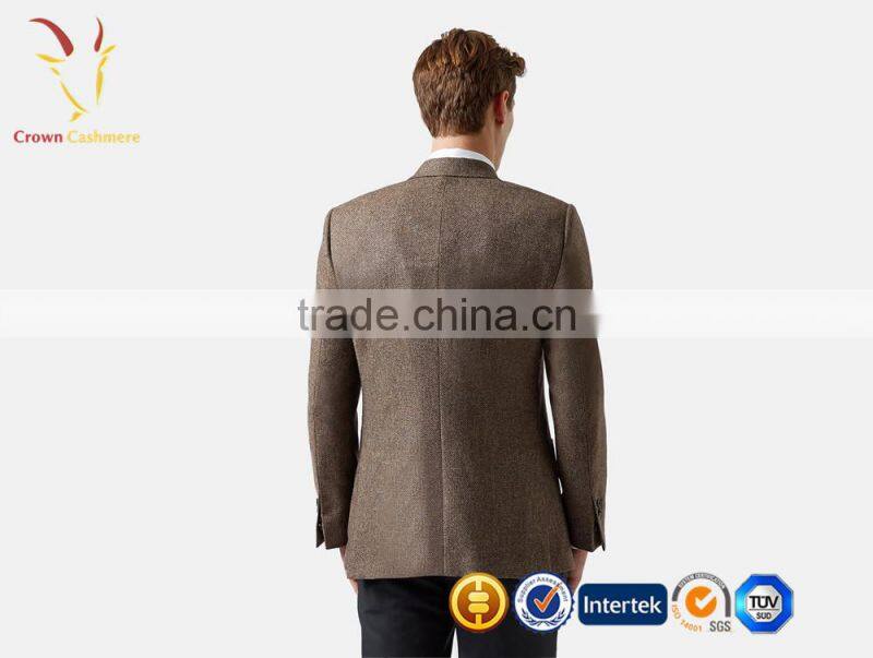 OEM Service Fashion Men Business Cashmere Wool Blended Suits