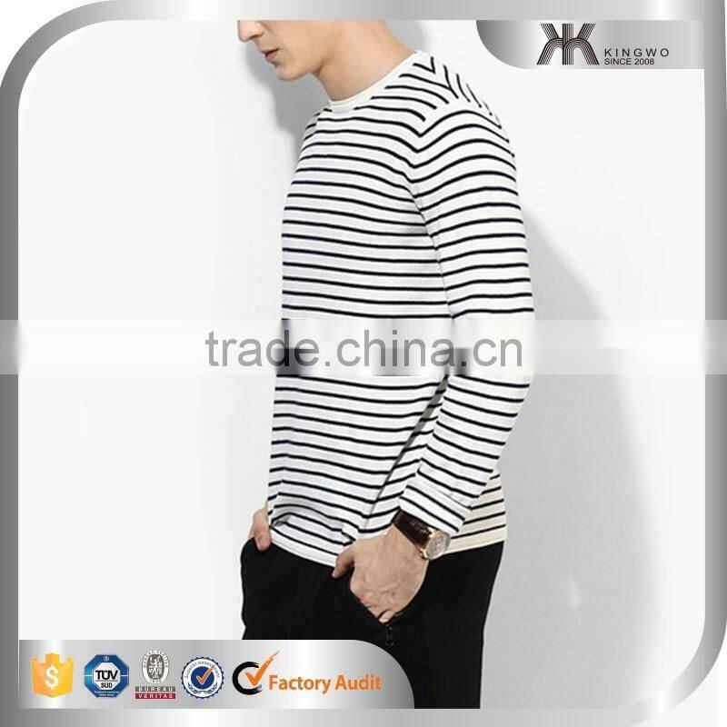 2017 Spring Comfort Colors T-shirts Latest Man Stripes Top OEM Wears Men's Clothing