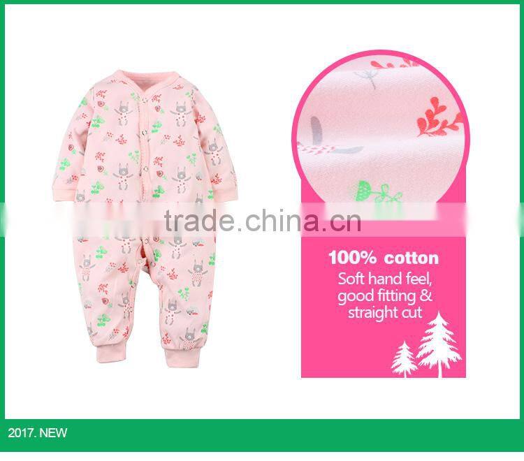 New design colorful baby girl bodysuit unique baby jumpsuit cotton romper