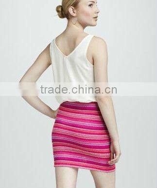 2013 New Arrival Summer Block Slim Skirt 3047