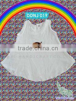Thai girls cotton children's clothing dress outfit elephant design