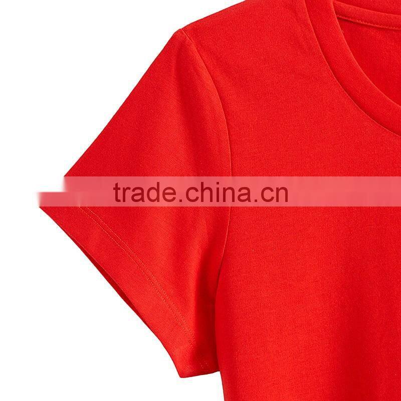 basic blank cotton t-shirt for women