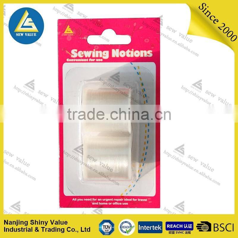100 spun polyester material sewing thread with bobbin