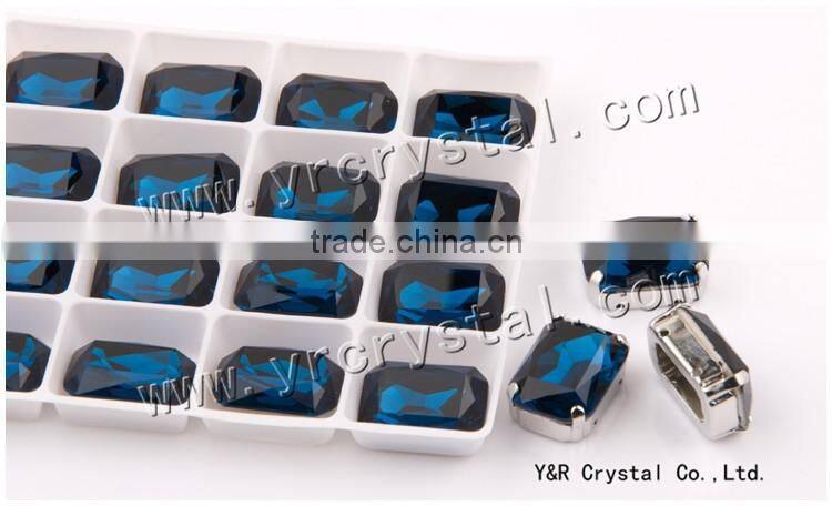 4627 High quality 10*14mm, 13*18mm, 18*25mm, 18.5*27mm crystal with clamps for shoes